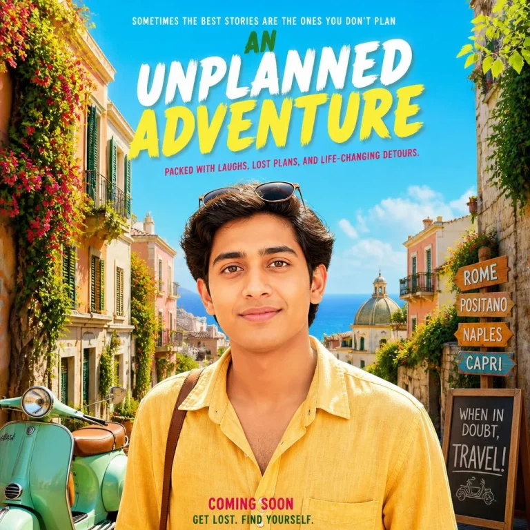 An Unplanned Adventure | cinematic poster ai photo