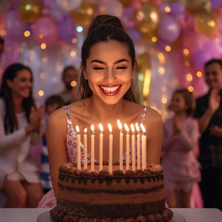 Blowing the Birthday Candles | birthday celebration photo editing prompt