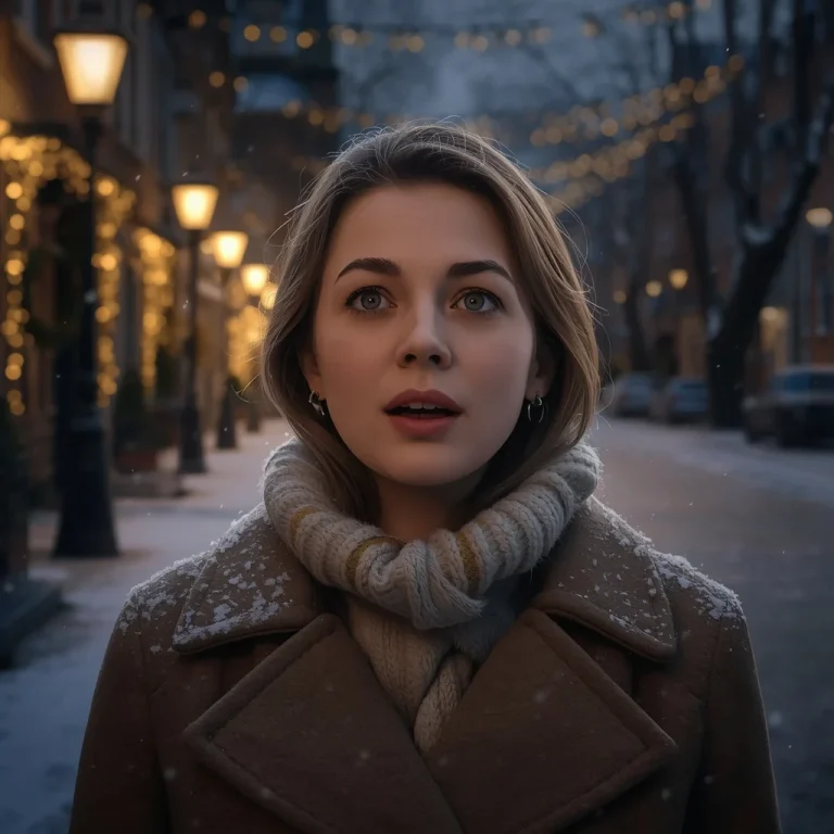 Carol Singing in Snow | snowy christmas ai prompt