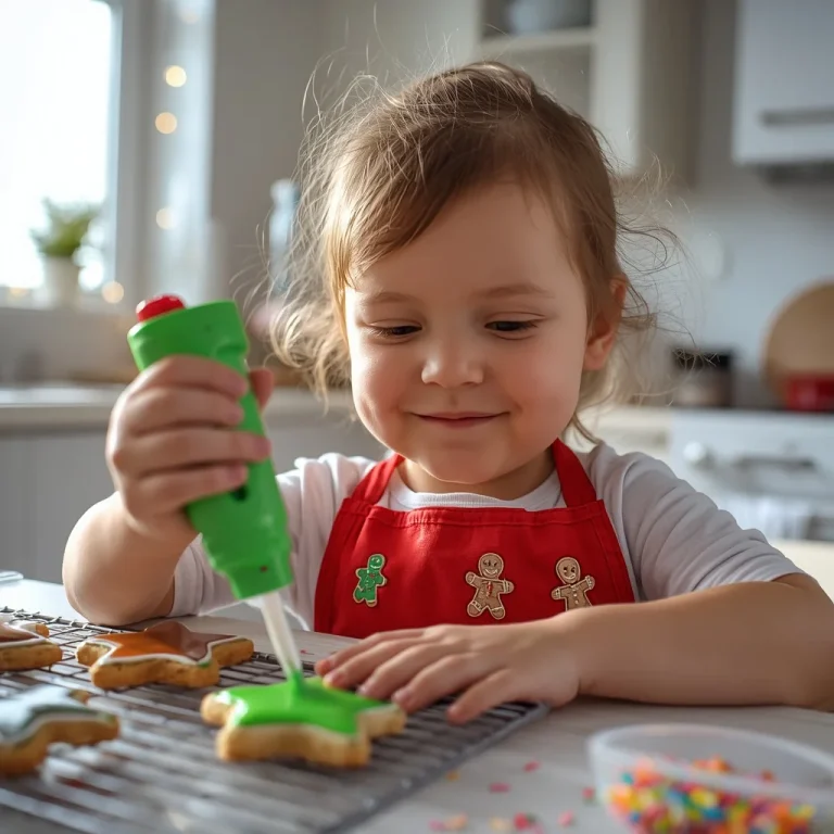 Child's Christmas Cookie Decorating | christmas aesthetic ai prompt
