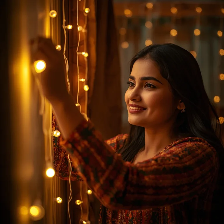 Decorating with Festoon Lights | indian festival diwali prompt