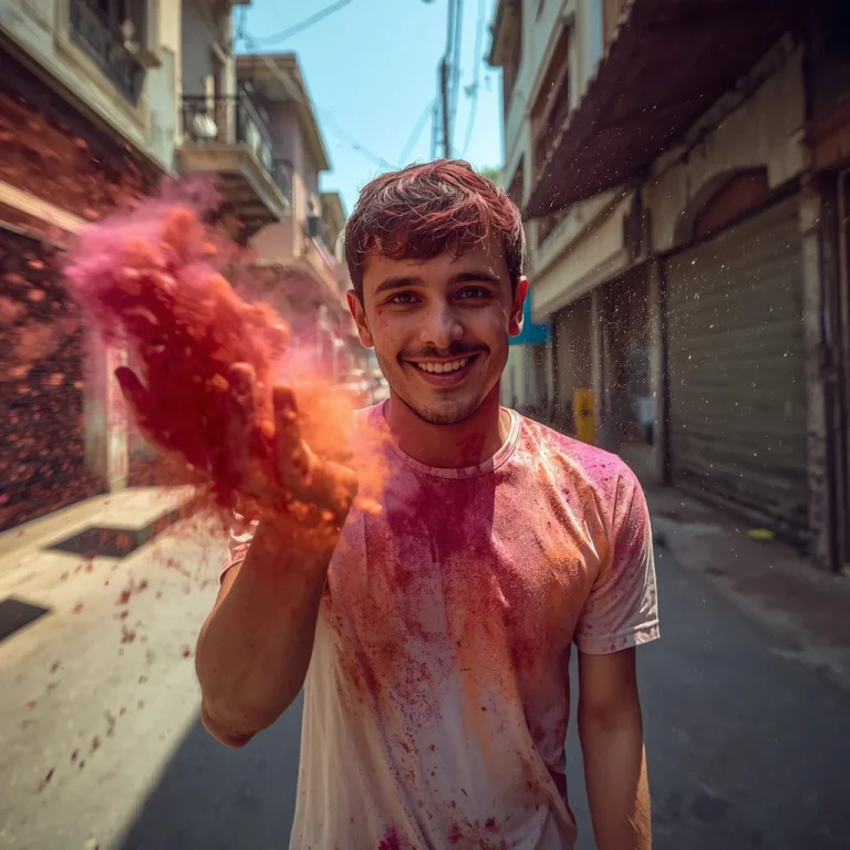 Dynamic Holi Blast | holi festival prompt for gemini