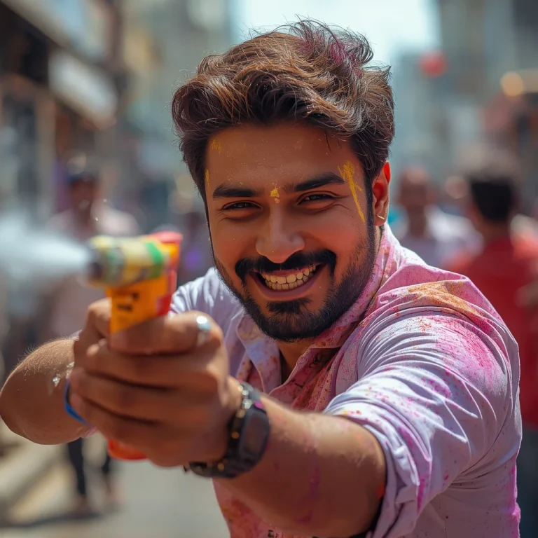 Dynamic Pichkari Fun | holi festival prompt for gemini