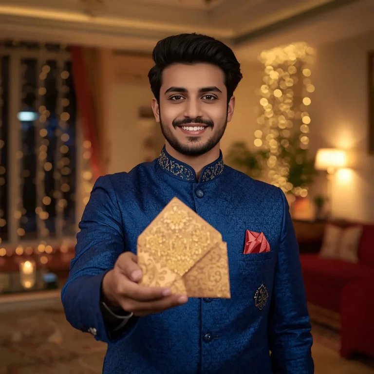 Giving Eidi with a Smile | eid traditional ai prompt
