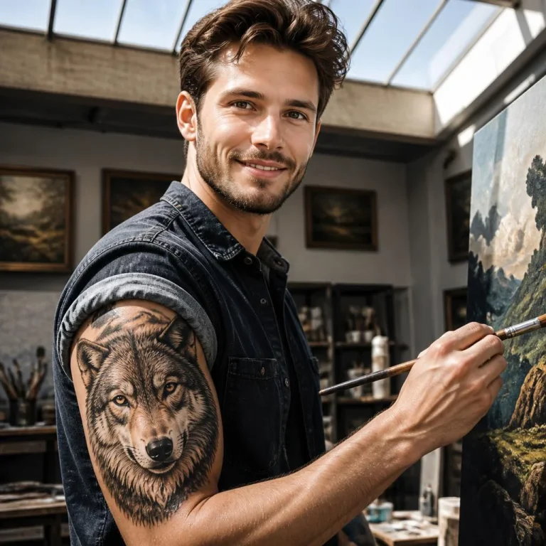 Hyperreal Animal Tattoo | tattoo design prompt for gemini