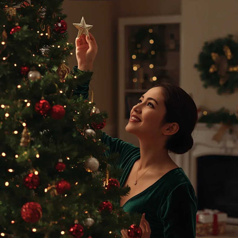 Joyful Christmas Tree Decorating | christmas couple ai prompt