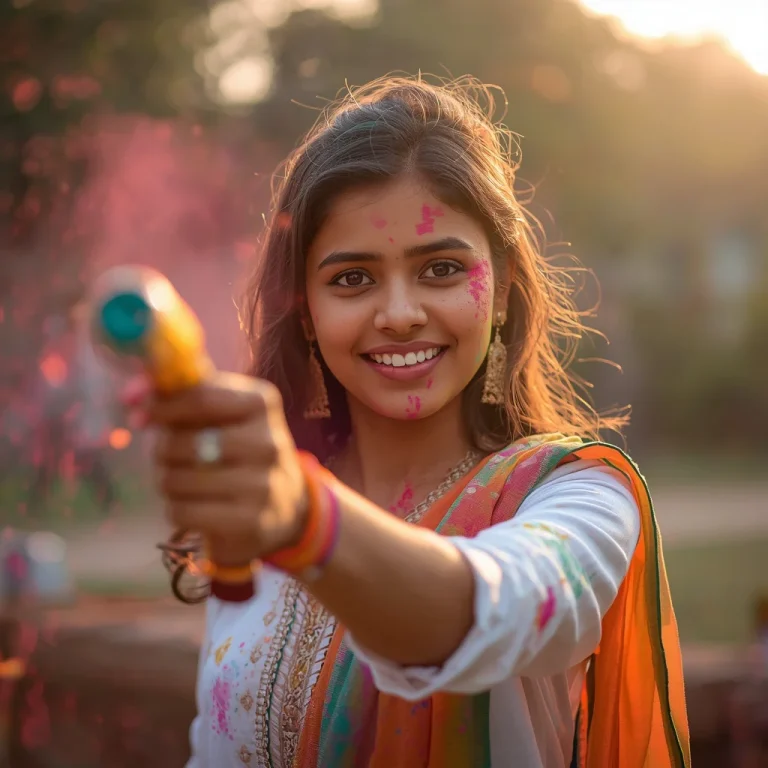 Joyful Holi Celebration | trending holi prompt instagram