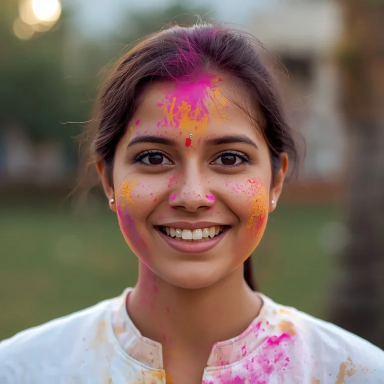 Joyful Holi Festival Woman | holi boy ai prompt