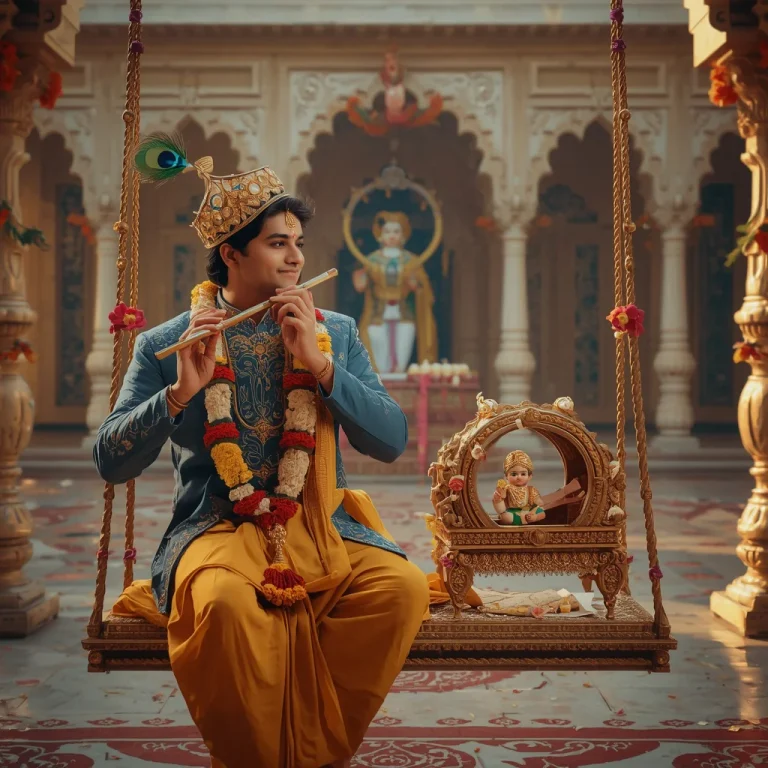 Krishna's Serene Flute Melody | krishna janmashtami prompt chatgpt