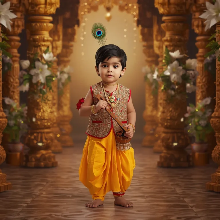 Little Krishna's Charm | janmashtami festival prompt for gemini