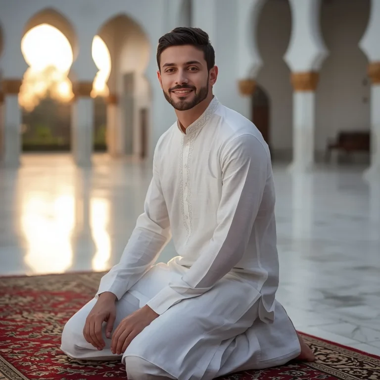Morning Eid Prayer in Courtyard | eid couple ai prompt