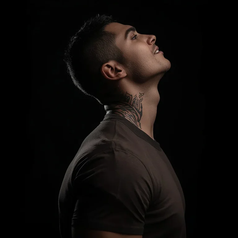 Neck Shoulder Tribal Tattoo | tattoo ai prompt