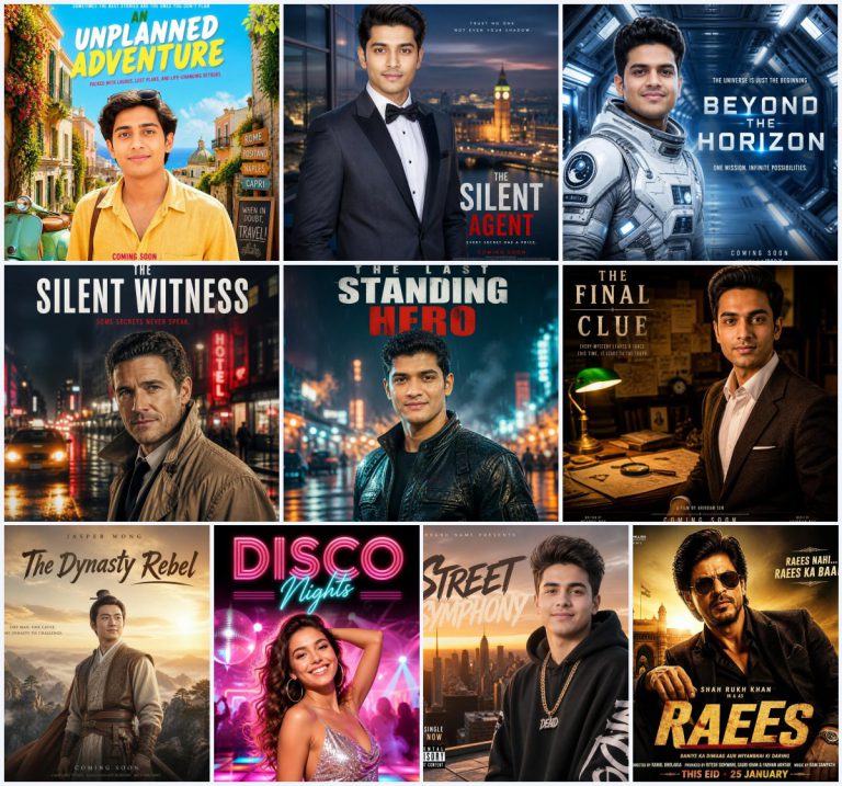The Ultimate Collection of Bollywood movie poster prompt for AI Images