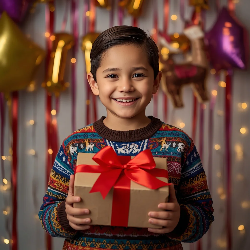 Opening a Birthday Gift | birthday cake ai prompt