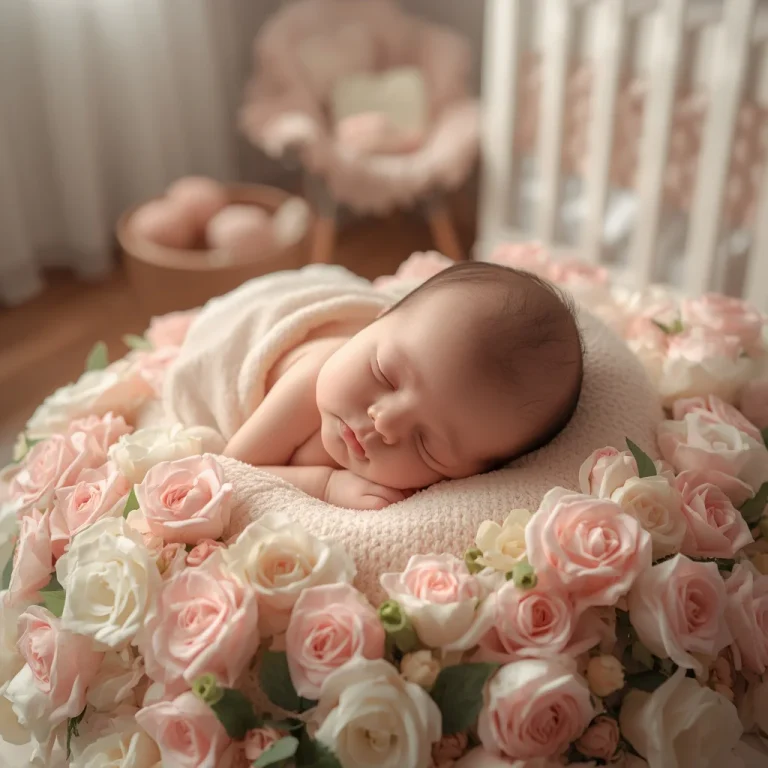 Pastel Garden Sleep | trending baby prompt instagram
