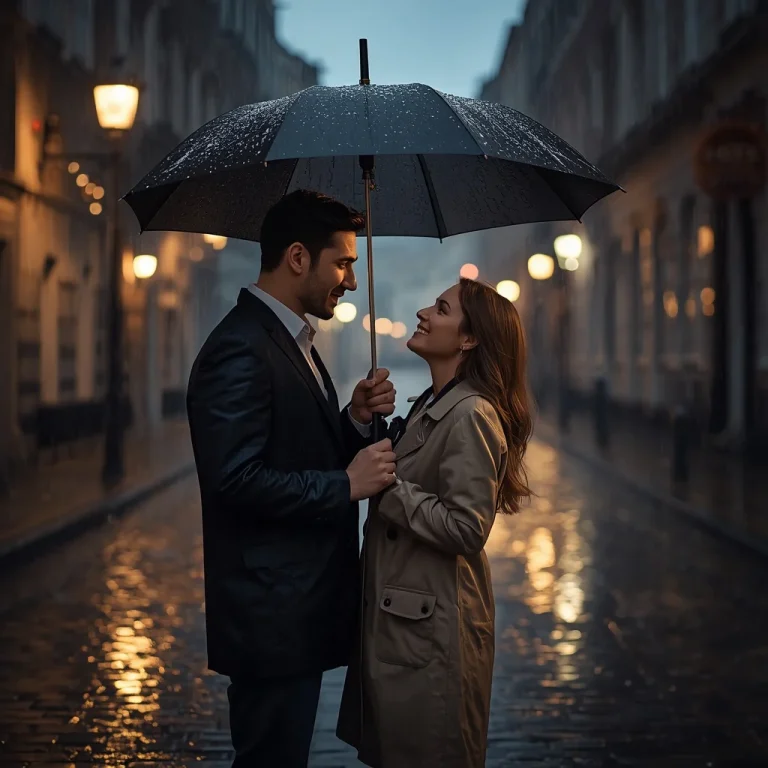 Rainy Cobblestone Umbrella