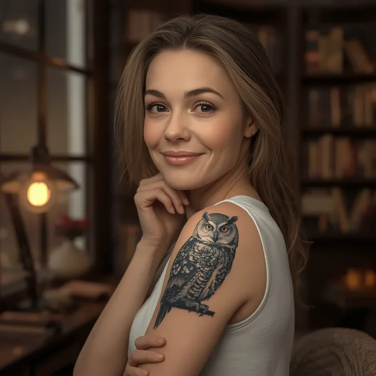 Realistic Animal Upper Arm Tattoo | tattoo design prompt for gemini