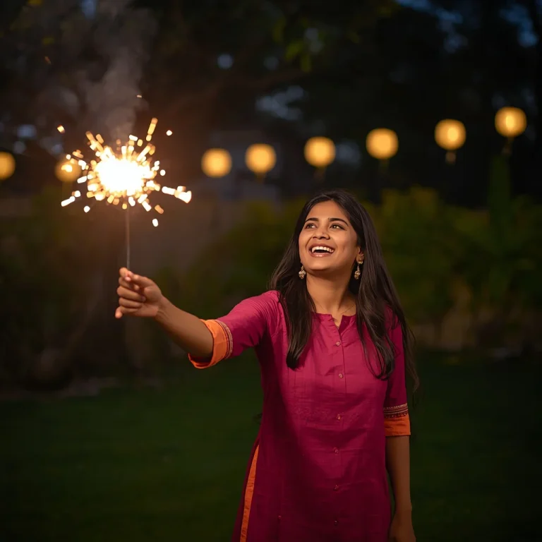 Sparkler Night Fun | diwali ai prompt