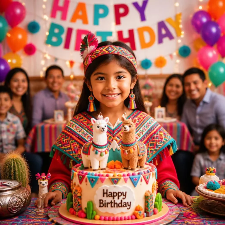 Sweet Inca Birthday Cake Wishes | birthday boy ai prompt instagram