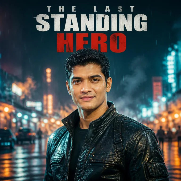The Last Standing Hero | movie poster ai prompt