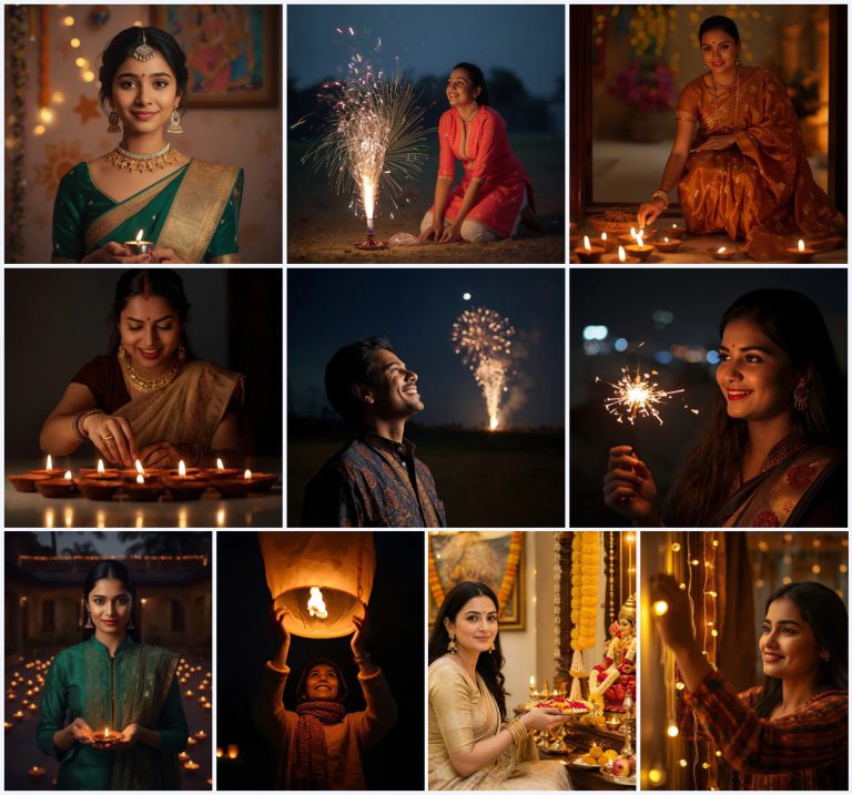 10 Diwali prompt generator for Creating Professional-Looking AI Photos