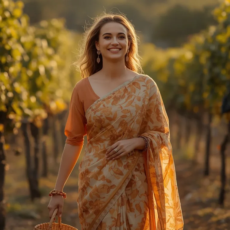 Vineyard Charm Saree | 2026 chatgpt prompt