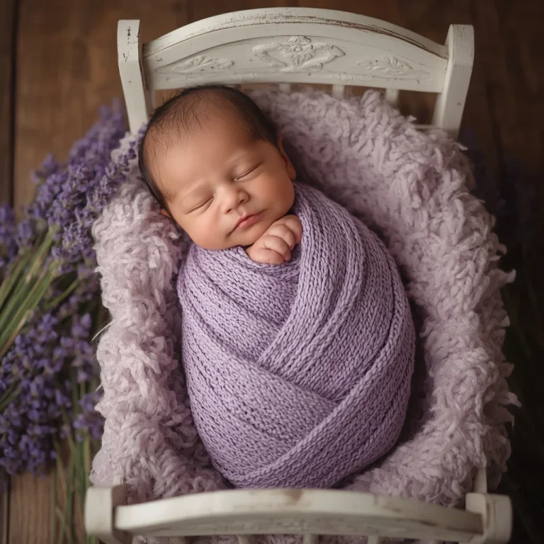 Vintage Cradle Sleep | sleeping baby ai photo