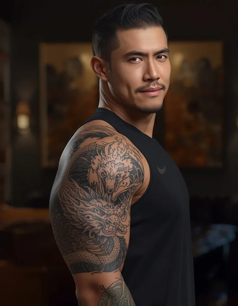 Dragon Full Shoulder Tattoo