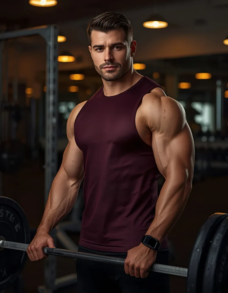 Evening Gym Strength Portrait