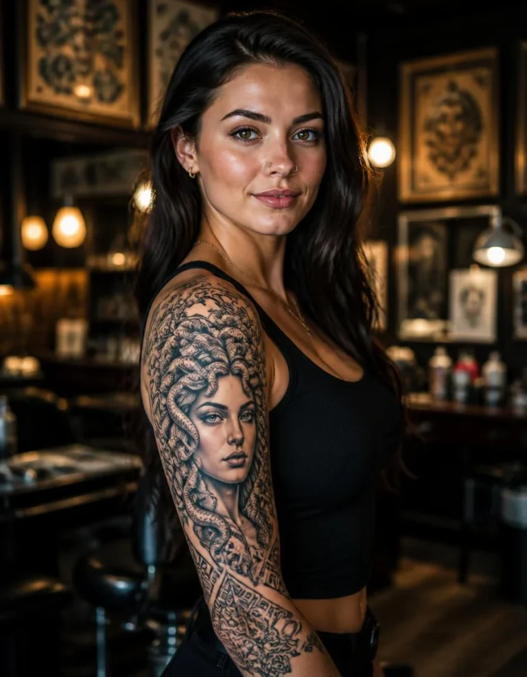 Medusa Arm Tattoo