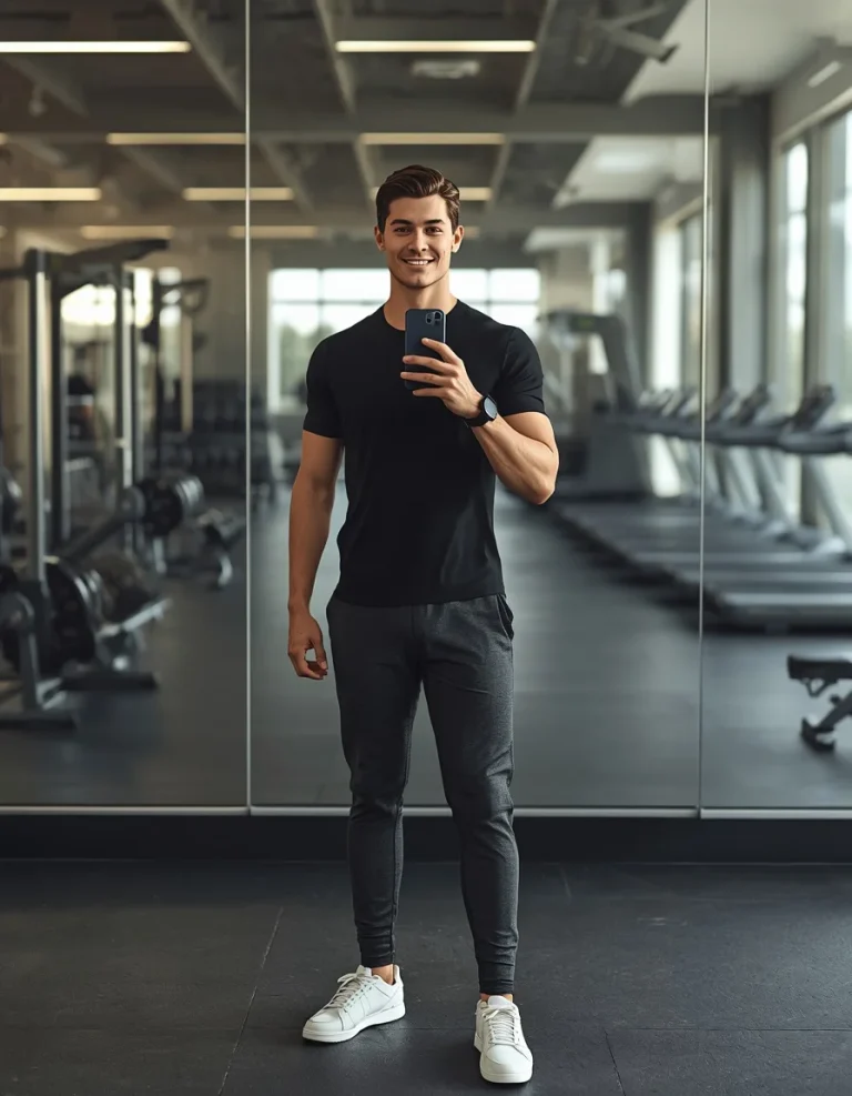 Pre-Workout Mirror Selfie